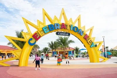 welcome sign at celebration key