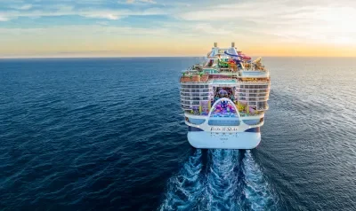 Icon of the Seas aerial shot