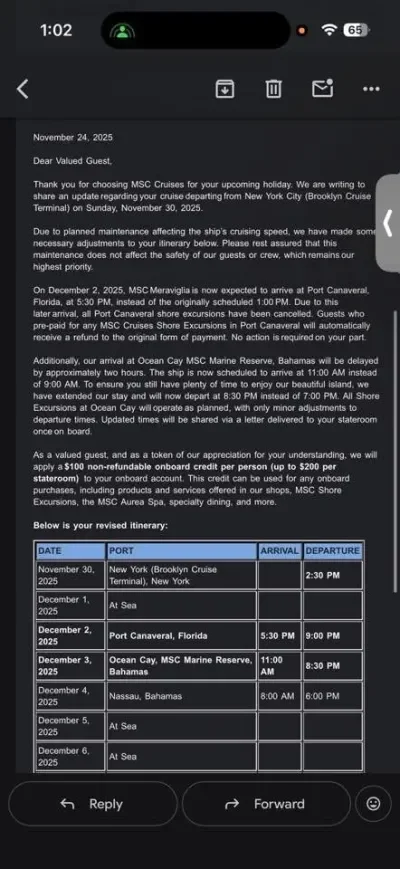 MSC-Speed-Issue-Letter