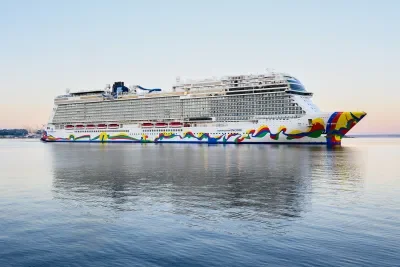 NCL-Encore-Cruise-Ship-At-Sea