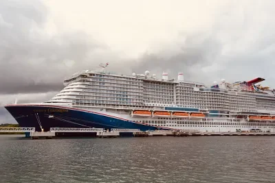 Carnival Celebration cruise ship docked