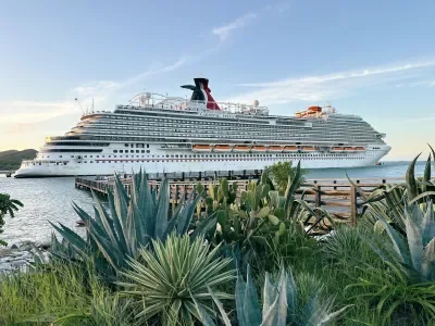 Carnival Vista Docked Amber Cove