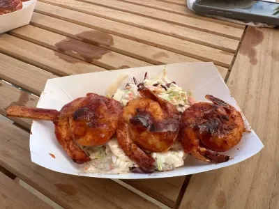 Shrimp from the Paradise Grill at the Royal Beach Club