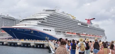 Carnival Breeze Docked Cozumel