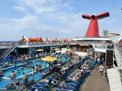 Carnival Elation Pool Deck