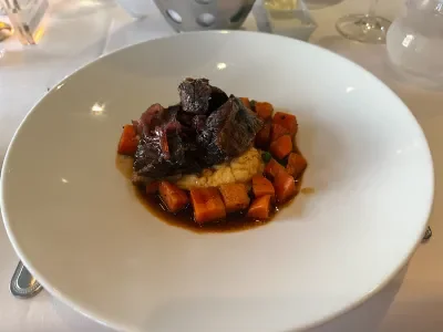 Short rib from the dining room on Celebrity Reflection