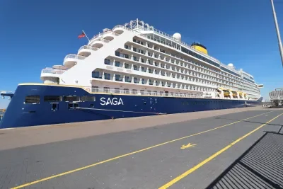 Saga Cruises ship docked