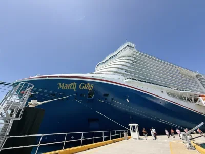 Carnival Mardi Gras docked in Grand Turk
