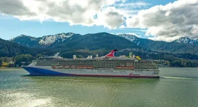 Carnival Spirit departing Juneau