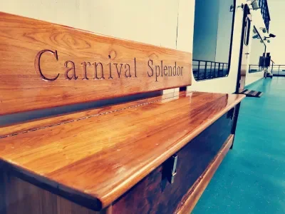 Bench on the Carnival Splendor
