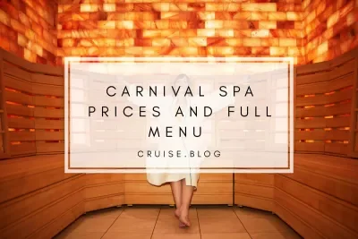 Carnival spa menu social