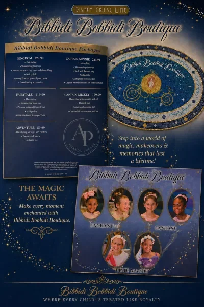 Disney cruise bibbidi bobbidi boutique prices