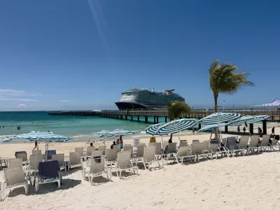 Mardi Gras docked Celebration Key