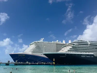 Mardi Gras docked in Grand Turk