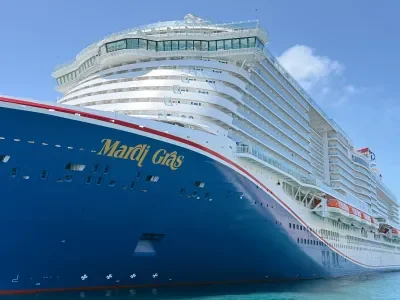 Mardi Gras docked in Nassau