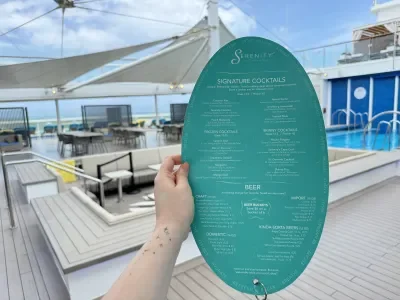Carnival Serenity Menu 2026