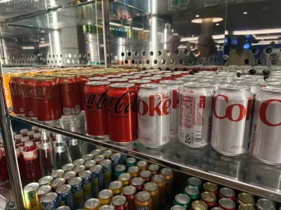 Soda cans on Carnival Mardi Gras