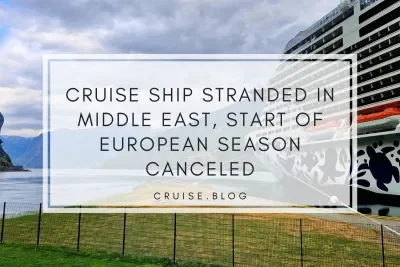 Stranded cruise ship