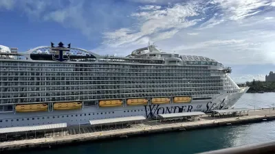 Wonder of the Seas docked in Nassau