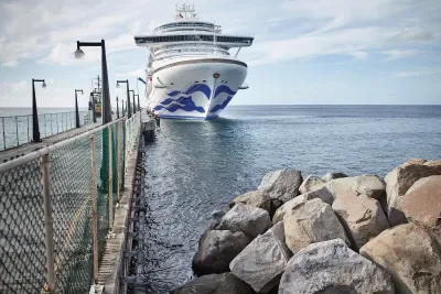 Caribbean Princess docked in St. Kitts