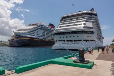 Carnival Sunrise docked in Nassau