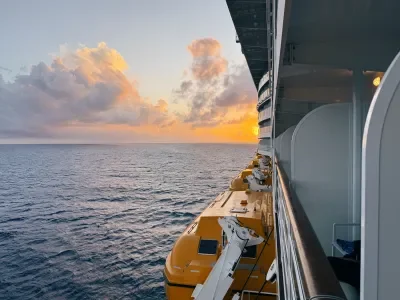 Disney Cruise Balcony Sunset