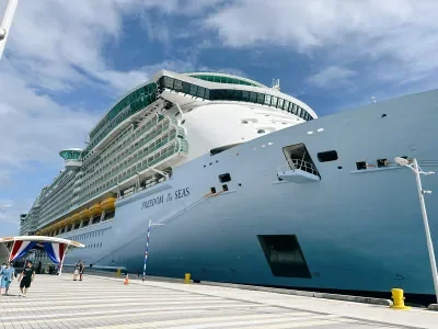 Freedom of the Seas docked in Nassau