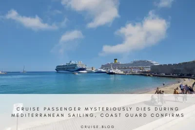 Cruise Passenger Death, Social Media Graphic