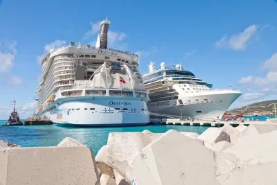 Ships docked in St. Maarten