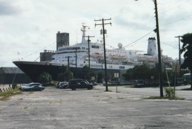 Noordam of the Holland-America Line at a port call in Tampa, Florida