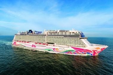 Norwegian Joy aerial photo
