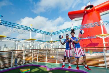 They Dribble; They Dance; They Shoot; They Score! Carnival Cruise Line Teams Up with World-Renowned Harlem Globetrotters