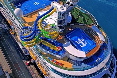 Following a major $97 million amplification, Voyager of the Seas set sail from its homeport in Singapore with new features and experiences, including The Perfect Storm multistory waterslides.