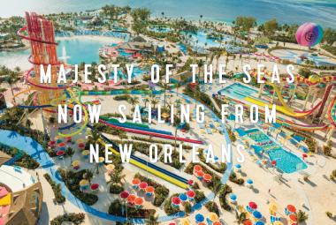 . In January 2020, Majesty of the Seas® sets sail from New Orleans for adventures to the Caribbean and The Bahamas, with many sailings calling at the ultimate newly opened private destination, Perfect Day at CocoCay