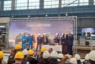 Celebrity Cruises Cuts Steel on Third Edge-Class Ship, Celebrity Beyond