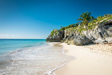 Tulum beach in Mexico