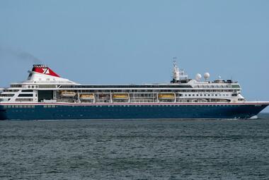 British cruise ship in limbo off coast of Bahamas after five people test positive for coronavirus