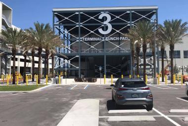 Carnival Cruise Line representatives on Monday tour the nearly completed Cruise Terminal 3, the future home of Carnival’s newest and most innovative cruise ship, the Mardi Gras.