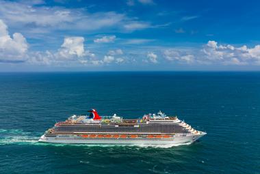 Carnival ship at sea