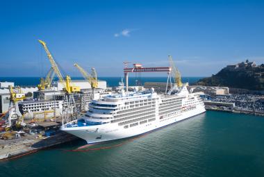 SilverSea took delivery on Friday of its newest cruise ship, the Silver Moon.