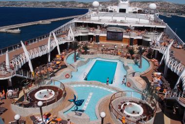 Fantasia cruise ship pool deck