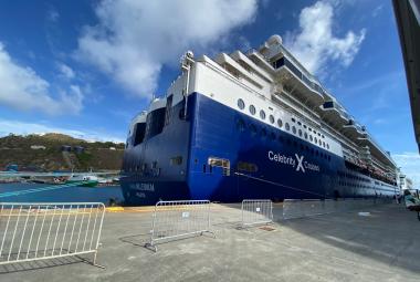 Celebrity Millennium docked in St. Maarten