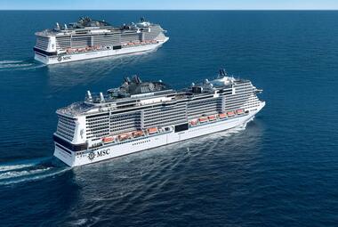 Two MSC Cruises ships