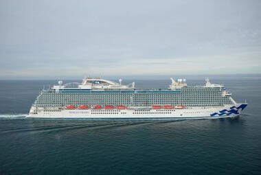 Discovery Princess during her sea trials