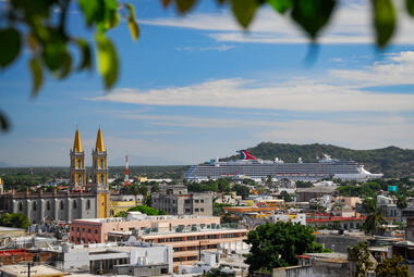 Carnival cruise ship in Mazatlan
