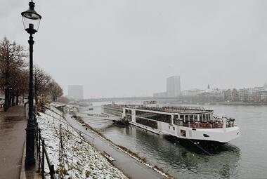 Viking Tialfi in winter in Europe