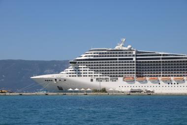 MSC Fantasia in Corfu