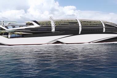 Meyer future cruise concept for the year 2100