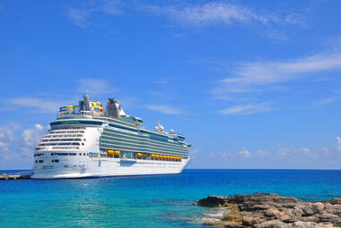 Mariner of the Seas docked in CocoCay