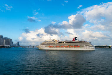 Carnival ship in Miami